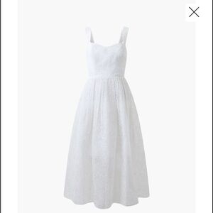 French Connection White Midi Dress